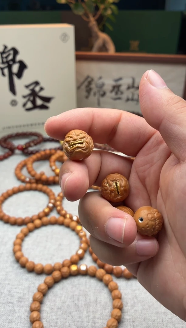 把件猴头核桃全品单颗大金牙