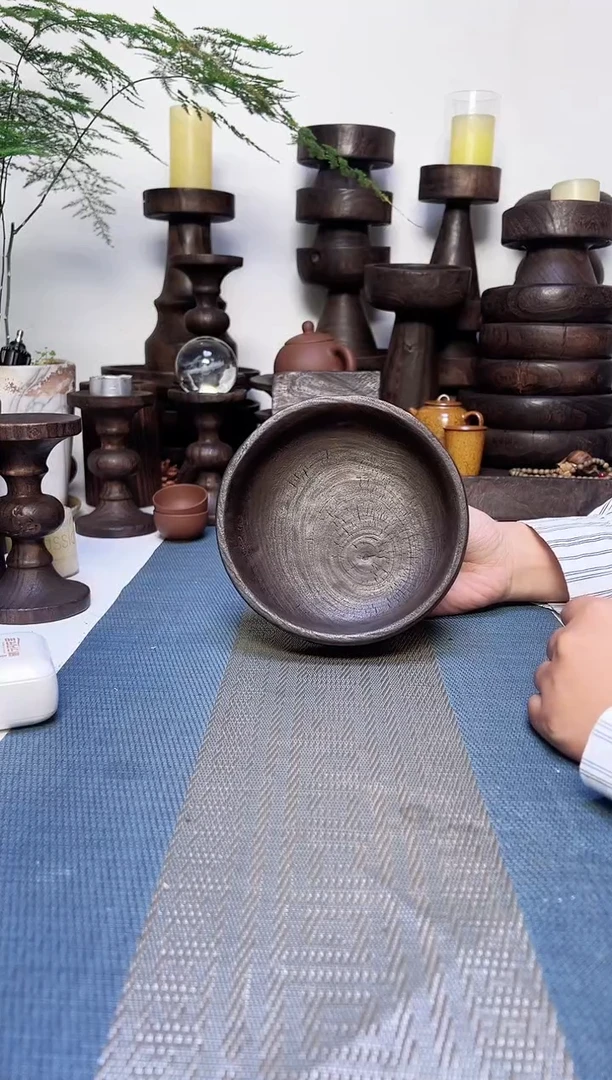 香樟木侘寂风碳化木器