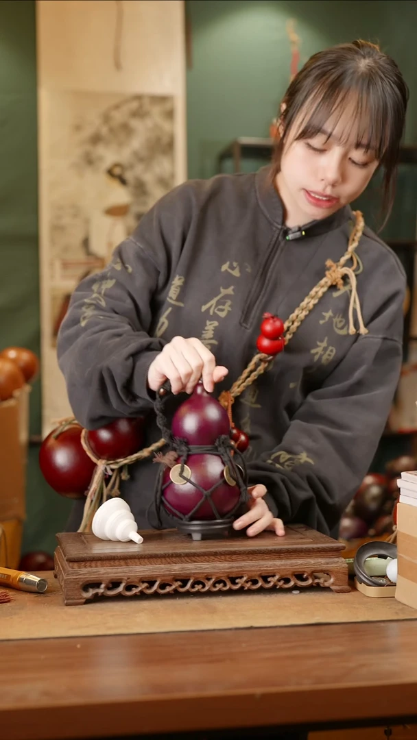 136号精品天然大漆酒葫芦一物一拍~