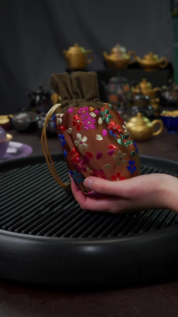 【闪购商品】杯【宜景窑】苏绣旅行袋