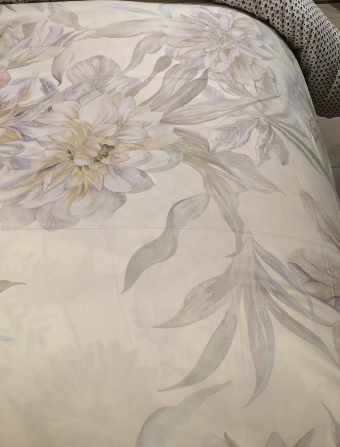 【花戒指】精选全棉数码印花被套-据霜黄