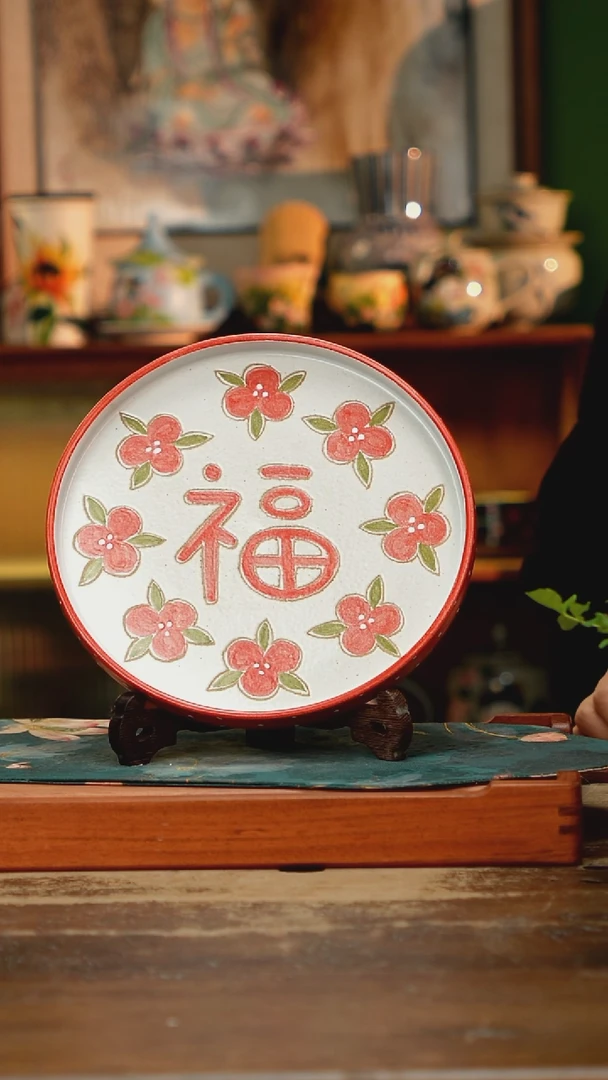 摆件景德镇纯手工釉下彩精品茶具水杯