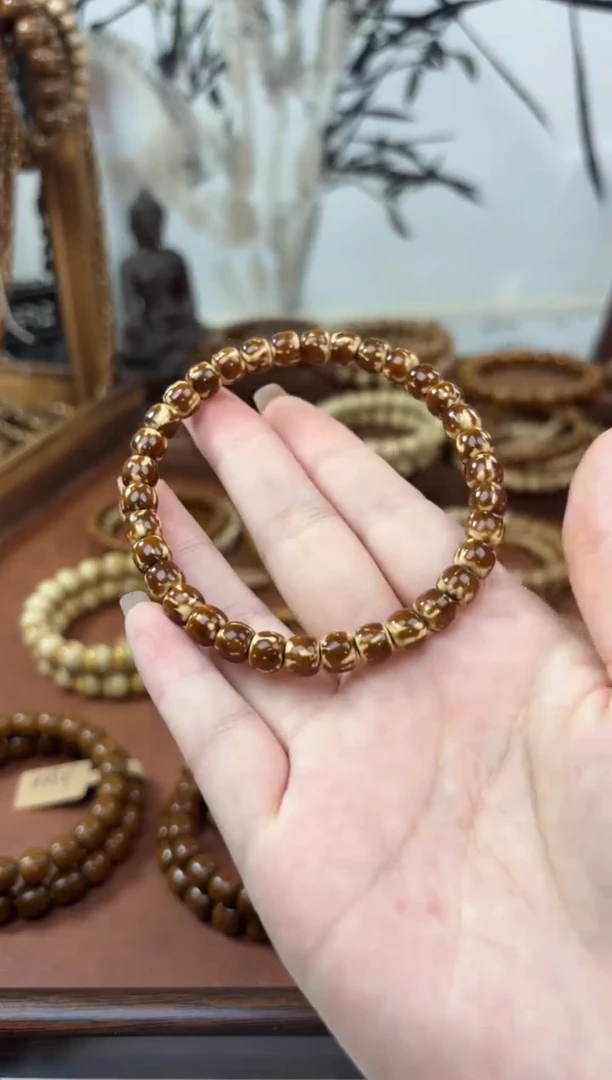 手串紫金鼠小**.7*6纯肉鼠尖火焰纹老型