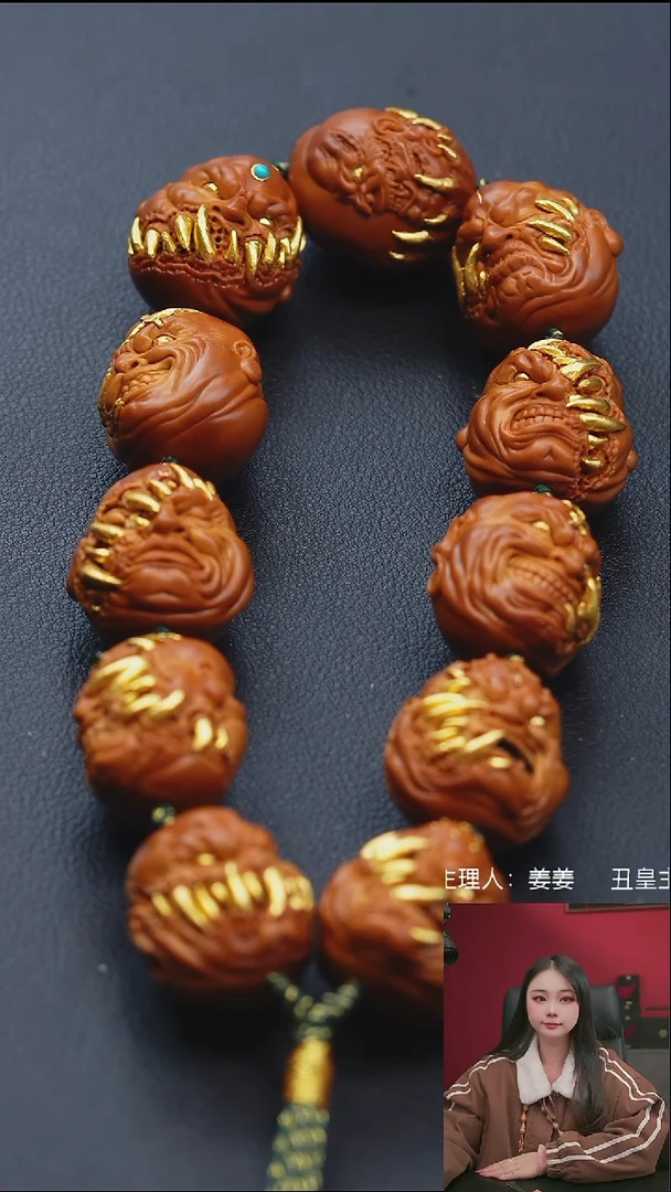 手串/手链橄榄核2.2镶嵌吞噬恶僧手持