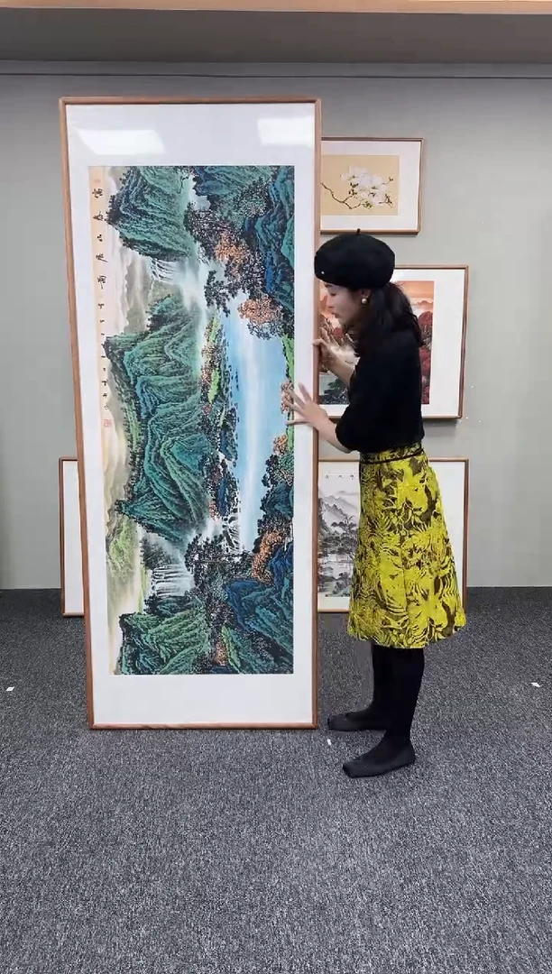 国画富春山居图210*80