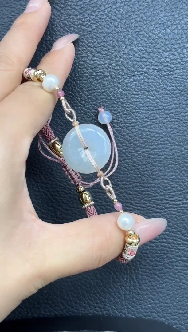 未镶嵌手绳翡翠YM1055-1 平安扣手绳