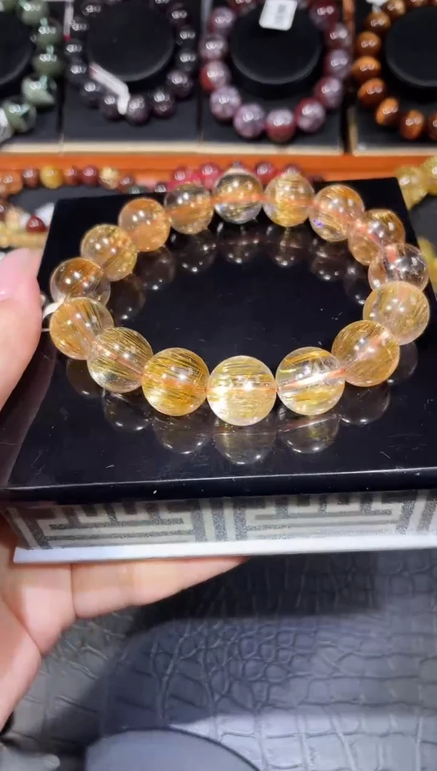 未镶嵌手链水晶14mm铜顺发手链