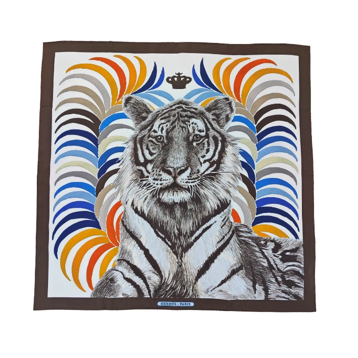 99新 Hermes/爱马仕 爱马仕丝巾     90✖90