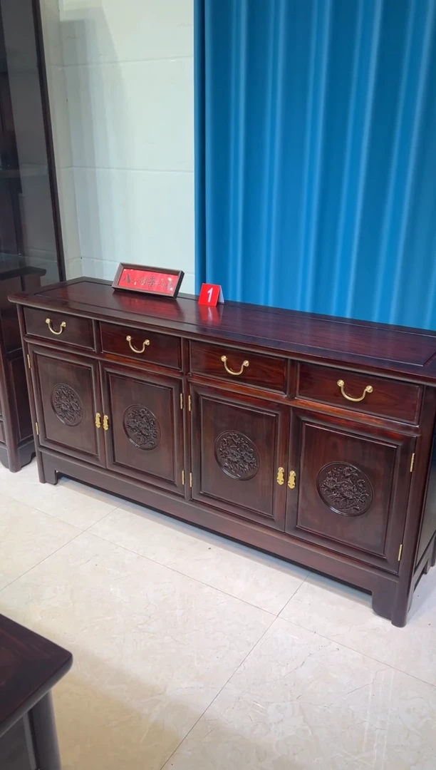 黑酸枝木类成套家具138餐边柜