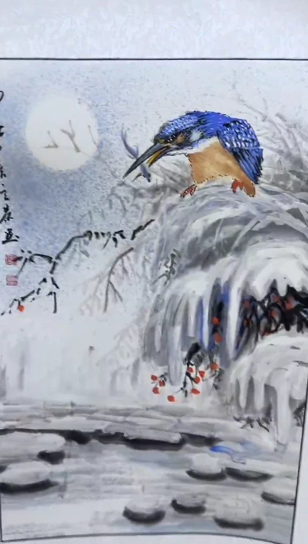 国画刘立荣亲笔绘画手绘作品D4