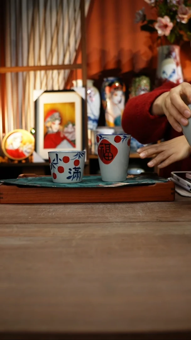 【简家甄选】景德镇设计师釉下手绘陶瓷