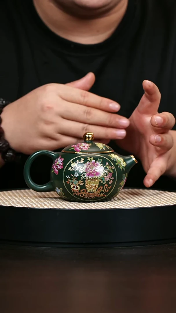 茶壶紫砂西施 绿泥