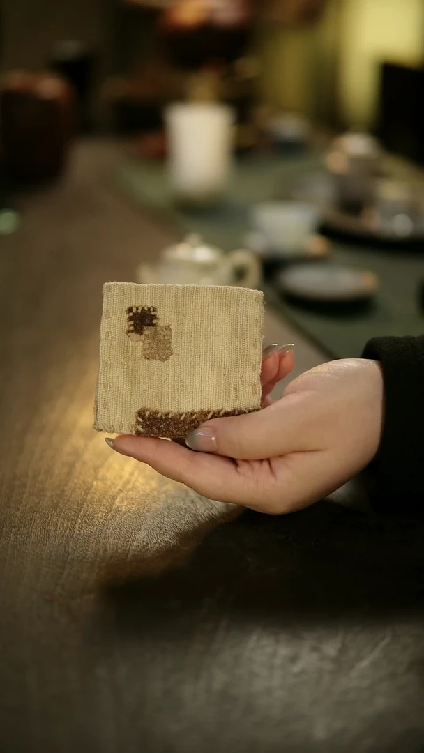 阿眠     老料柞蚕丝茶巾小号