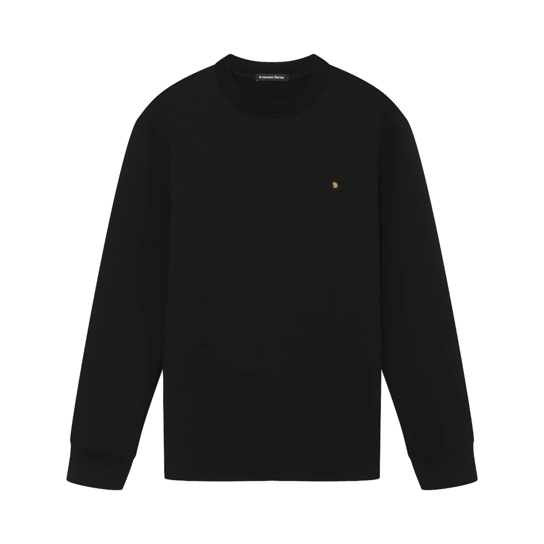 STEFANO PAYNE/史蒂芬•派恩绵羊毛金属鹰头打底衫长袖男百搭款