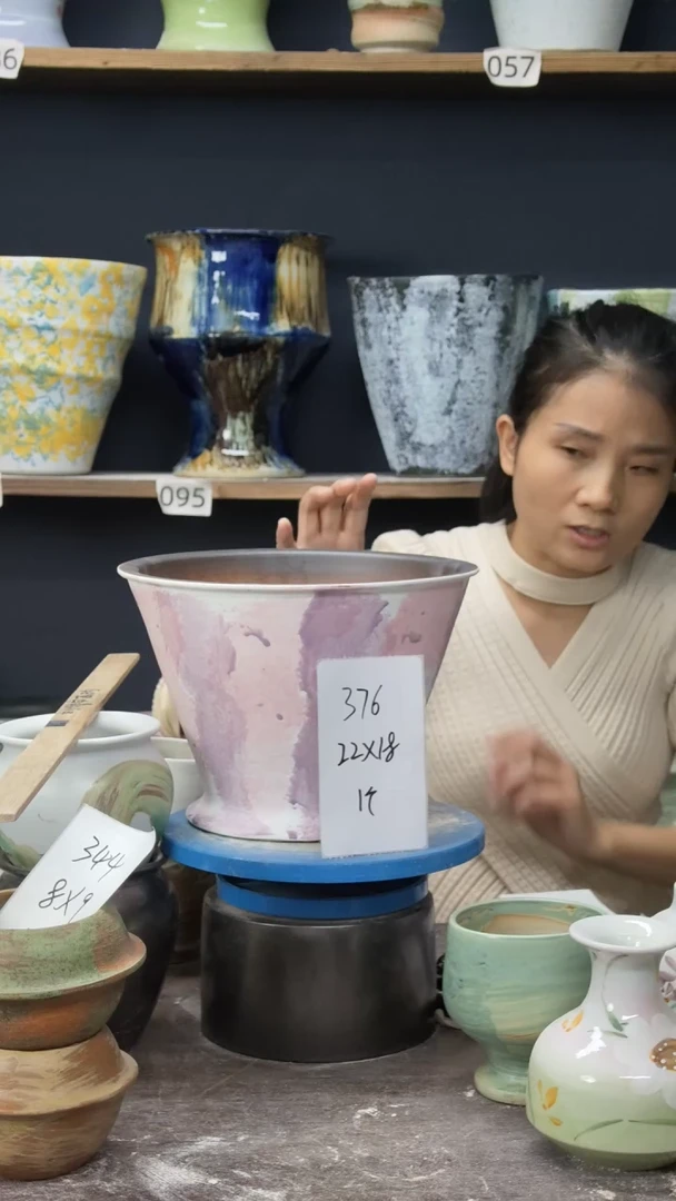 江西景德镇花盆微瑕376