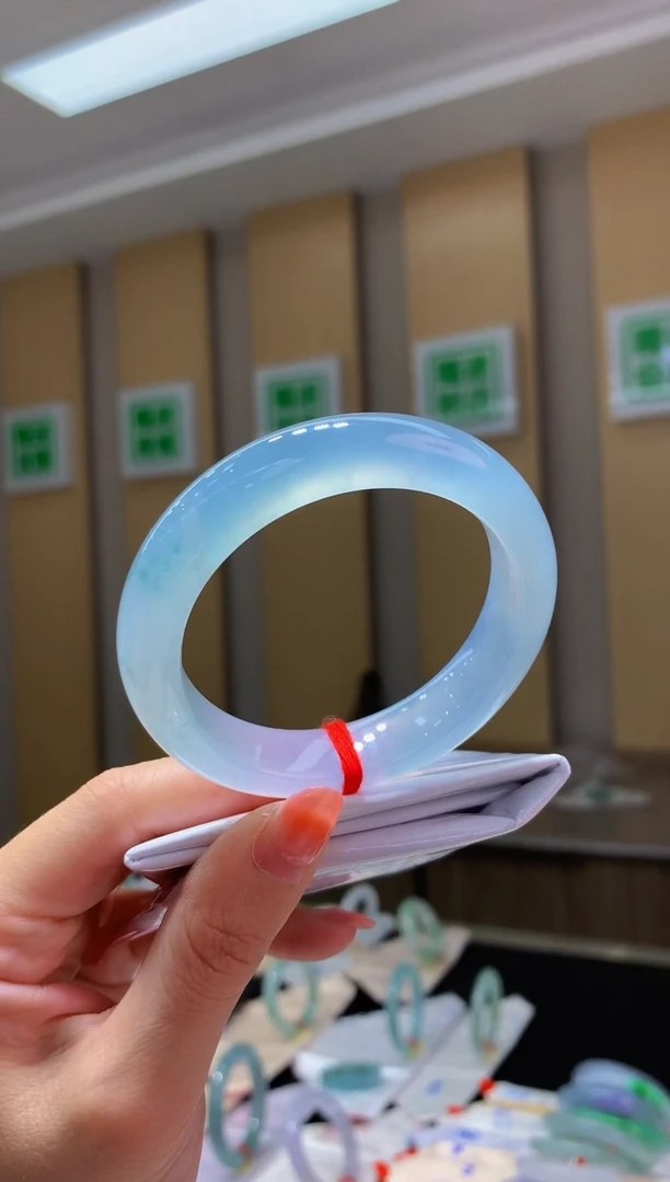 未镶嵌手镯翡翠-XX27 圈口53.7 全款12万 定金2万