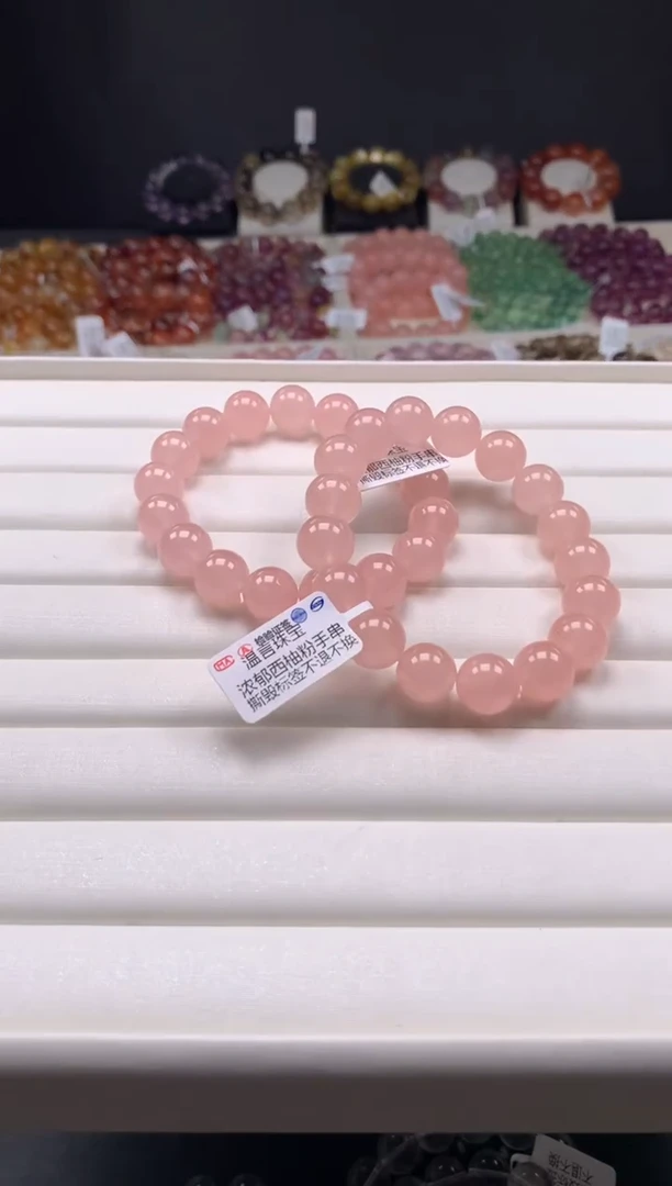 【闪购商品】水晶手链未镶嵌西柚粉12，A29