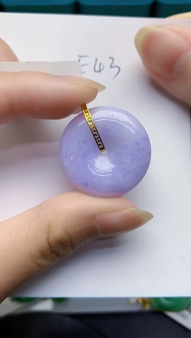 翡翠18K金镶嵌颈饰000000000