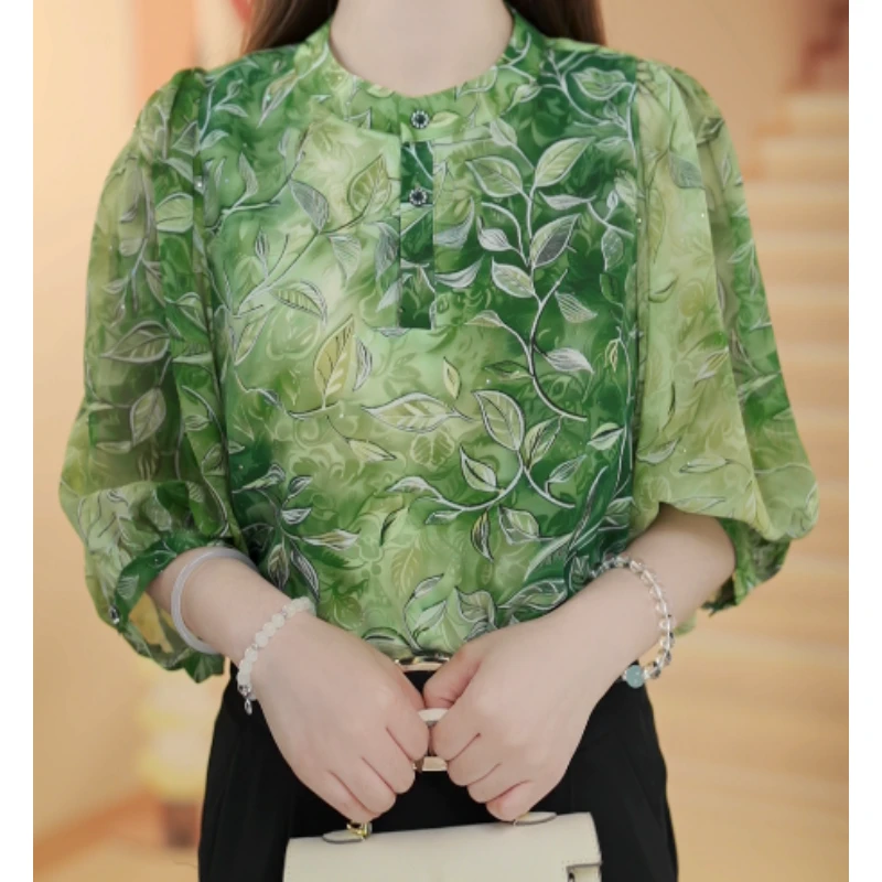 X2742【出口原单】优雅时尚气质显瘦衬衫-CC