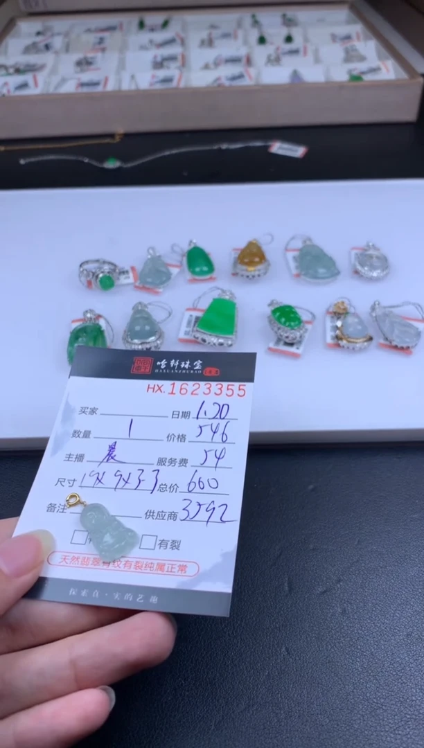 【闪购商品】翡翠挂件未镶嵌哈轩 挂件1