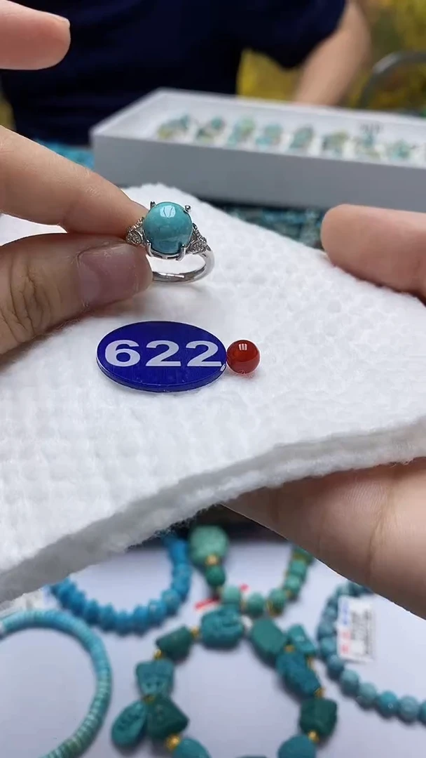 玛瑙/玉髓戒指银S925镶嵌622