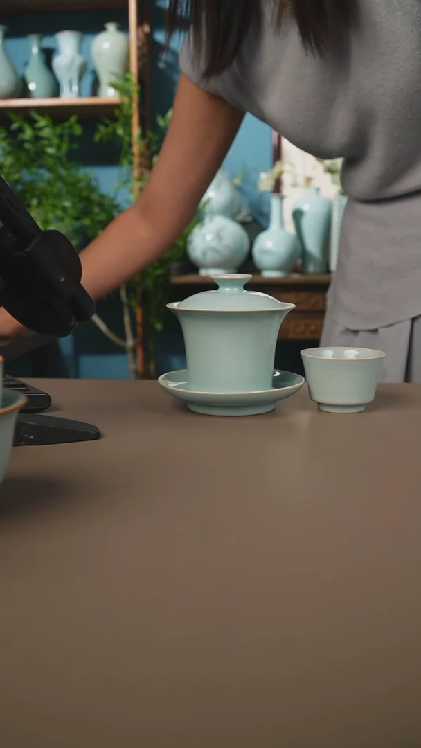 赵志强盖碗加杯子微暇