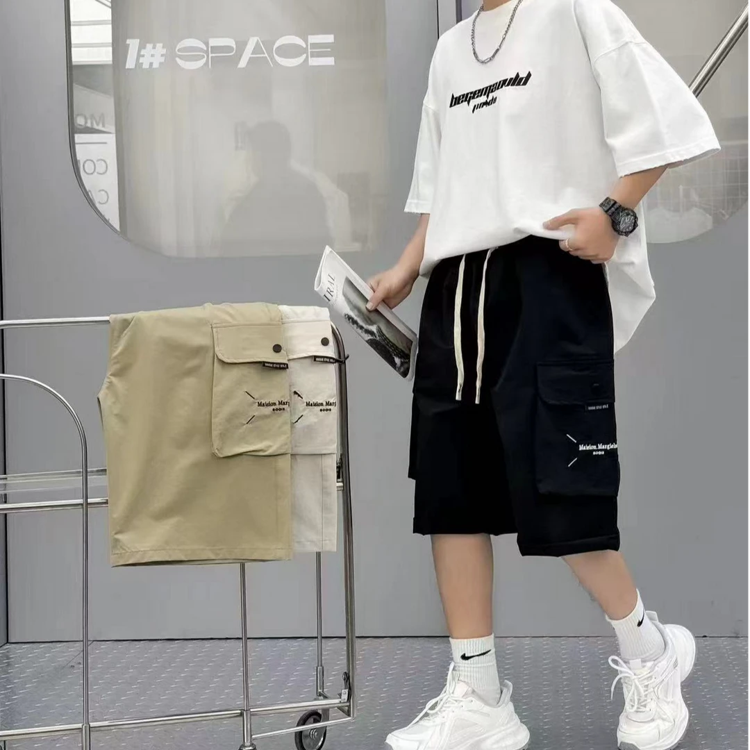 【801-820】夏季短裤儿童冰丝速干短裤中大童针织短裤工装短裤