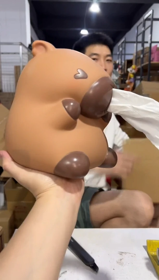 瓷片卡皮扒拉抽纸盒