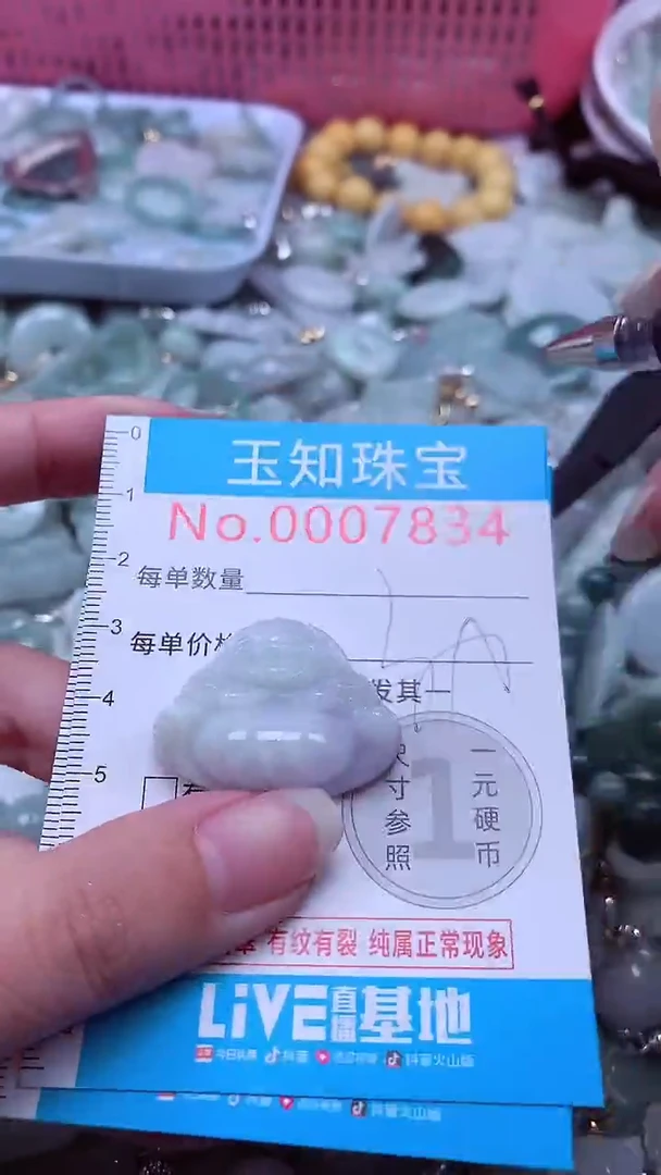 翡翠未镶嵌吊坠(不含链)7834