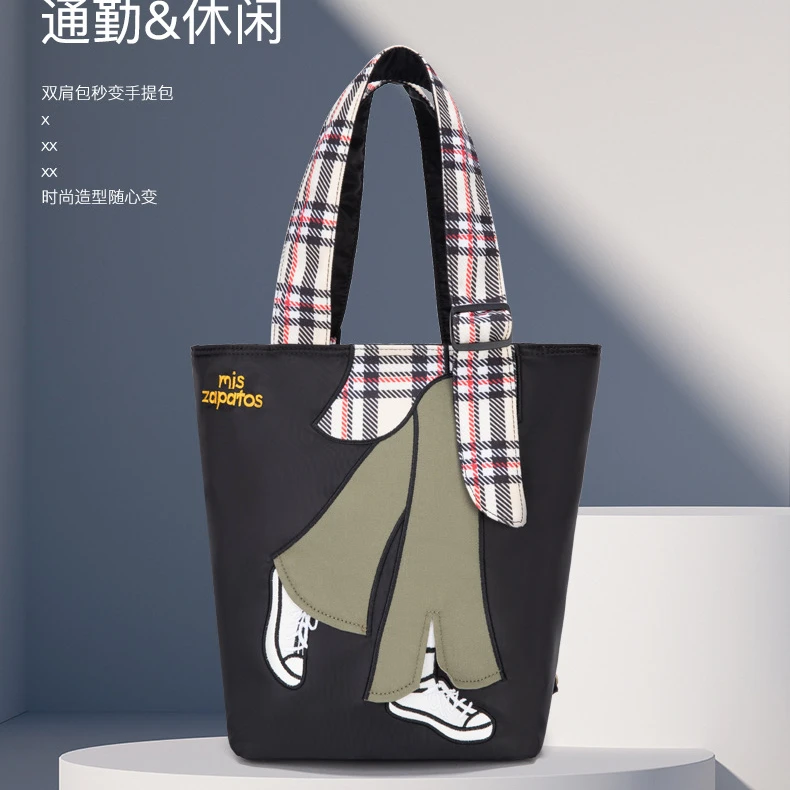 2025新款时尚三用尼龙丝带美腿包尼龙轻便双肩背包