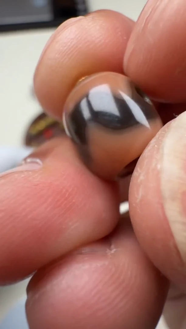 18K金镶嵌珠玛瑙/玉髓玛瑙珠