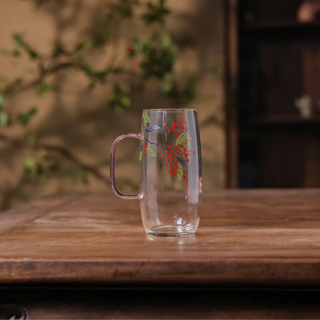 【陶珊居】物肆-莓枝灵雀水杯 430ml（物肆0229）