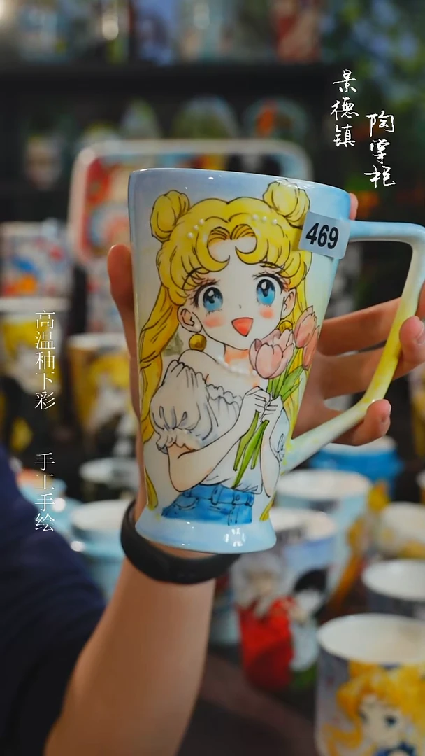 景德镇高温釉下彩纯手工手绘