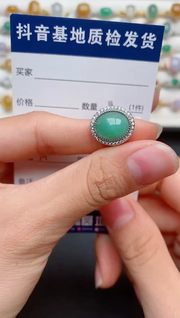 【闪购商品】翡翠戒指银S925镶嵌............