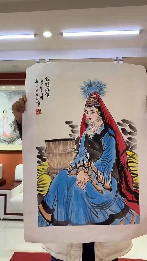 国画王炳杰手绘绘画作品31-28