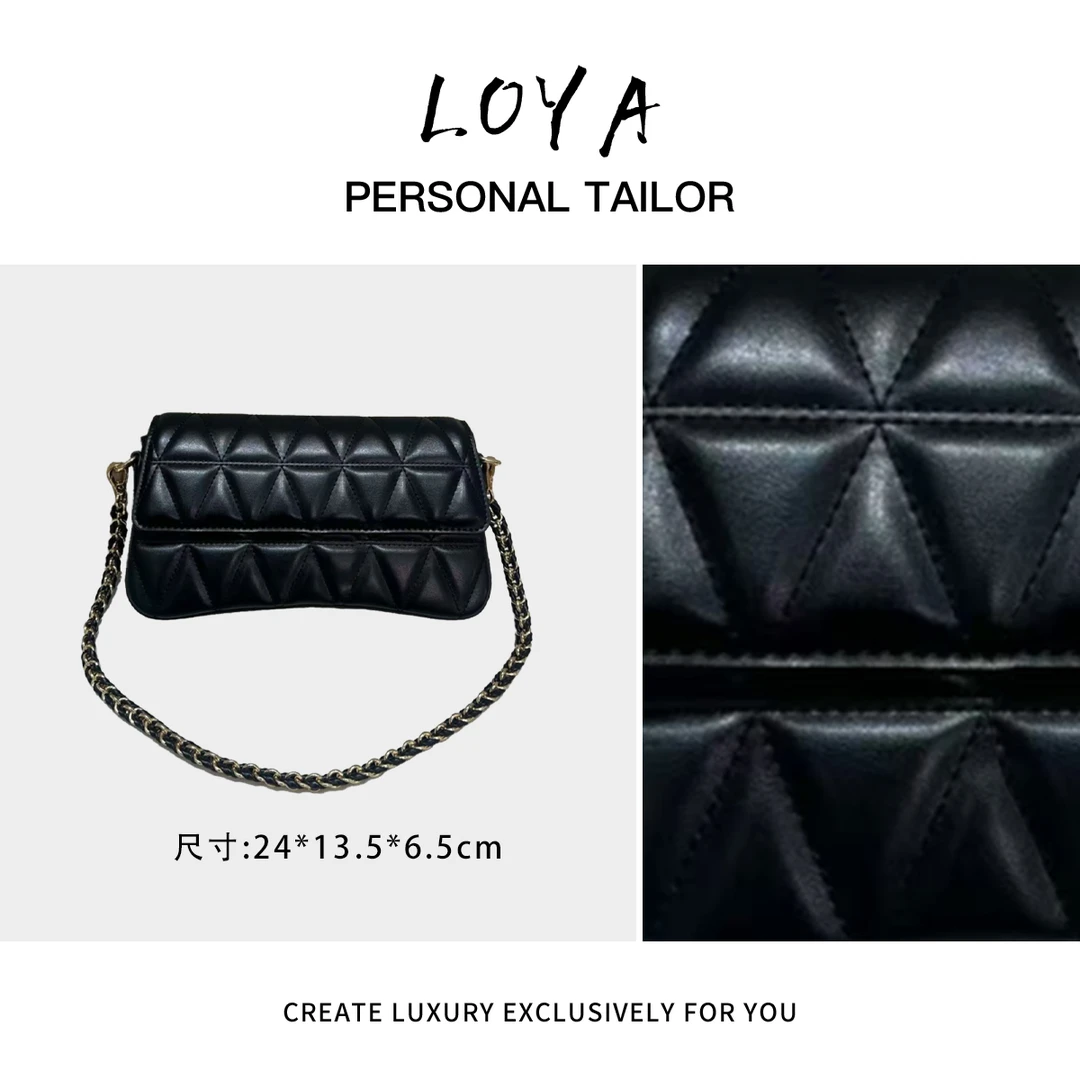 【洛洛定制】ZT-95015-黑色轻奢时尚百搭新款女包
