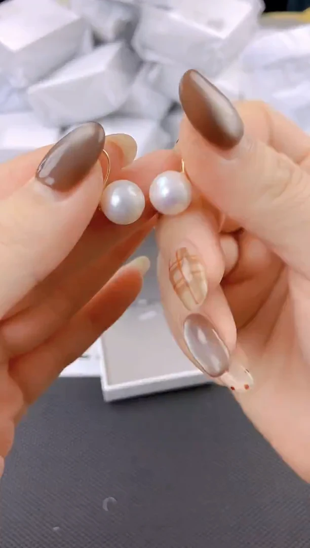 未镶嵌耳饰淡水珍珠ed1033