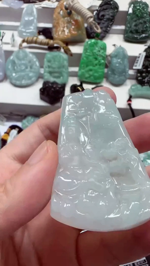 翡翠未镶嵌吊坠(不含链)天然缅甸A货翡翠