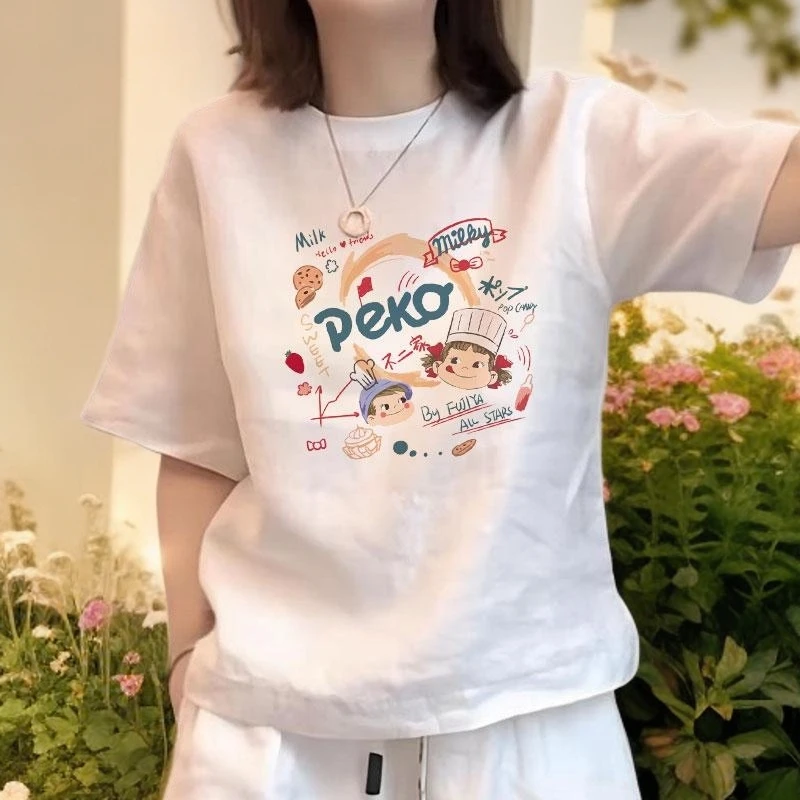 港味chic松弛感加宽短袖2025新款时髦纯棉t恤女减龄夏季洋气上衣