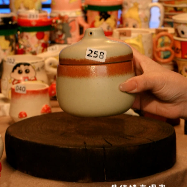258景德镇设计师款高温陶瓷手工手绘餐具盘子炖盅
