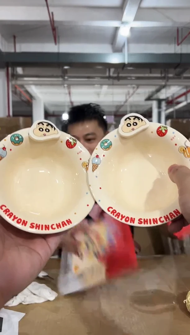 原盒蜡笔小新美味米饭碗2件套