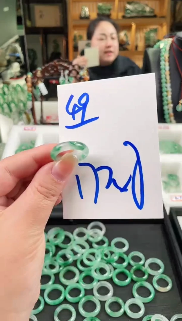 未镶嵌戒圈石英质玉戒圈17