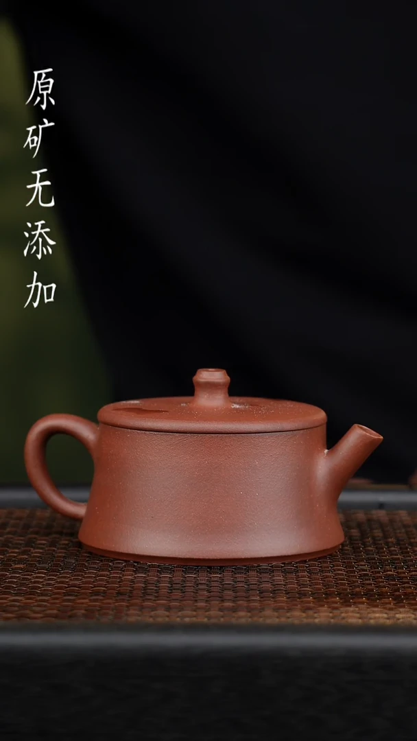 茶壶紫砂我**力宜兴原矿无添加紫砂壶