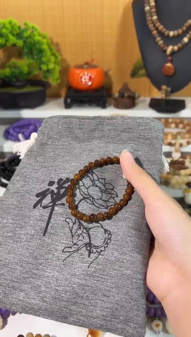 菩提根/象牙果手串卡6库克单圈手串