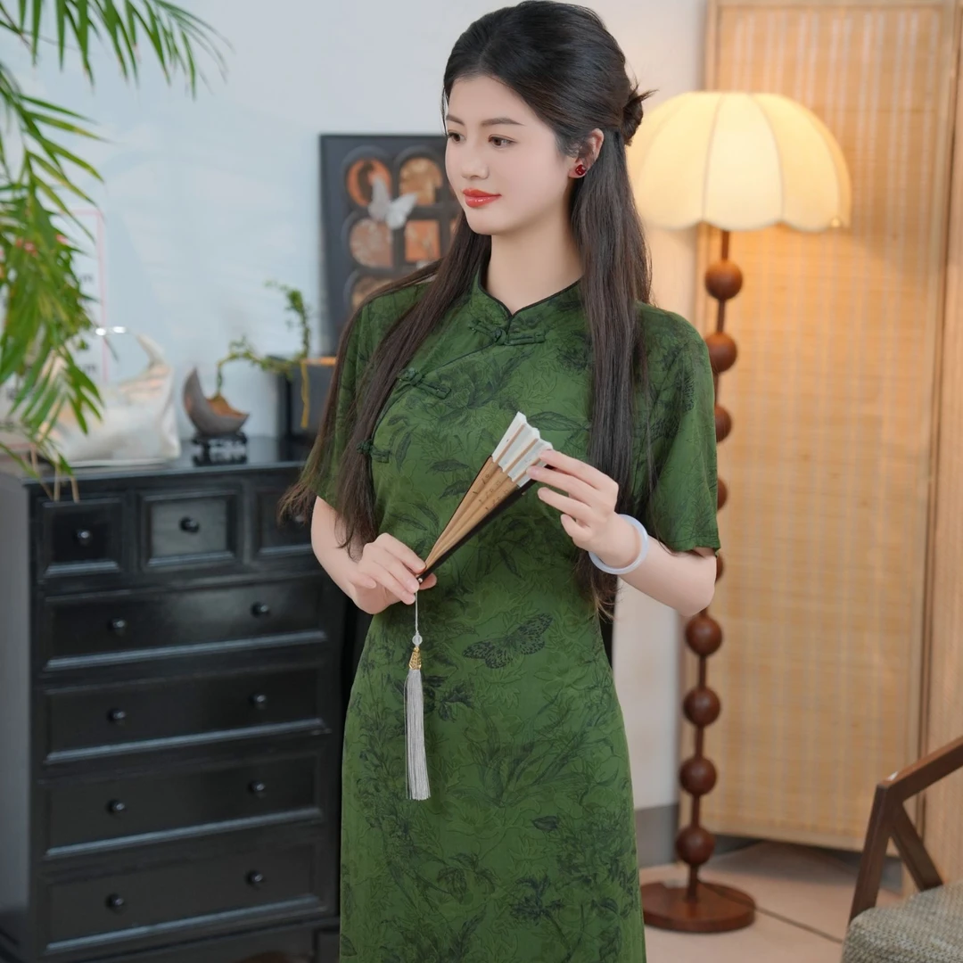 花筵笑花筵笑【A8045】2025新中式旗袍