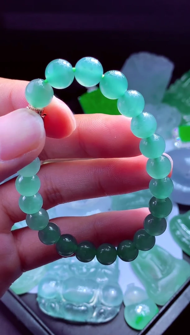 定制翡翠未镶嵌李**#翡翠毛货定制