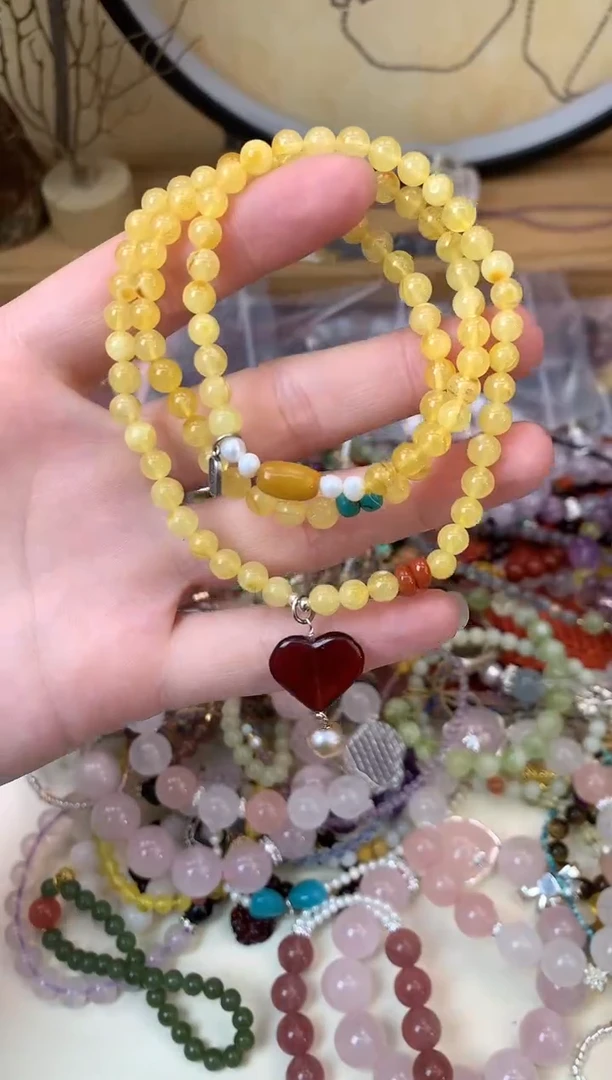 【闪购商品】蜜蜡手链未镶嵌473手串