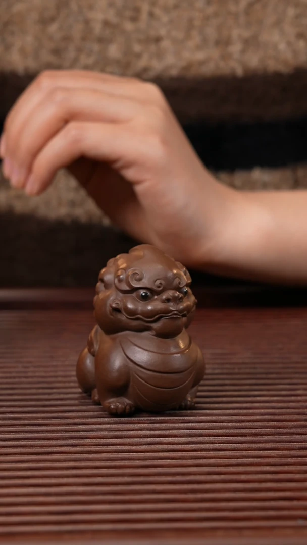 【闪购商品】紫砂茶宠貔貅盖置