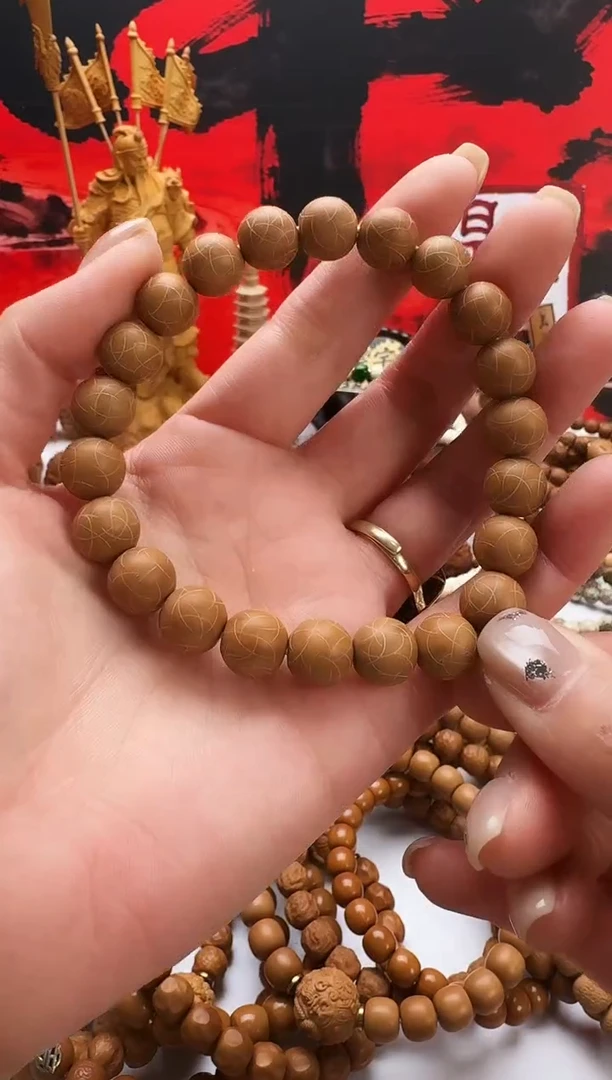 手串猴头核桃花花世界瑕疵黑点款