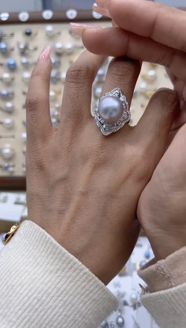 【闪购商品】淡水珍珠戒指合金0.0